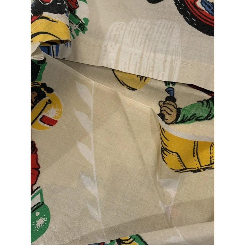 Vintage BMX Dirt Bike Novelty Pillowcase Set 2 Motocross‎ Racing 80s Retro Print